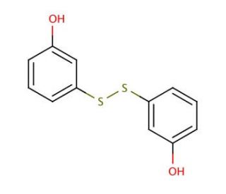 3,3&prime;-Dihydroxydiphenyl disulfide (CAS 21101-56-4) - chemical structure image
