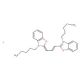 3,3′-Dipentyloxacarbocyanine iodide (CAS 53213-81-3) - chemical structure image