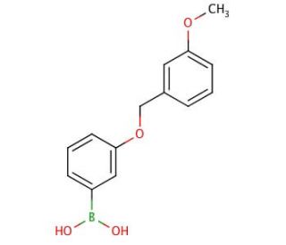 3-(3&prime;-Methoxybenzyloxy)phenylboronic acid (CAS 871125-75-6) - chemical structure image