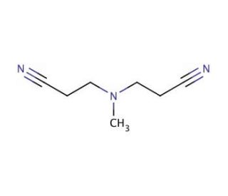 3,3&prime;-Methylimino-di-propionitrile (CAS 1555-58-4) - chemical structure image