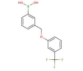 3-[3&prime;-(Trifluoromethyl)phenoxymethyl]phenylboronic acid (CAS 870778-98-6) - chemical structure image