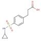 3-{4-[(cyclopropylamino)sulfonyl]phenyl}propanoic acid - chemical structure image