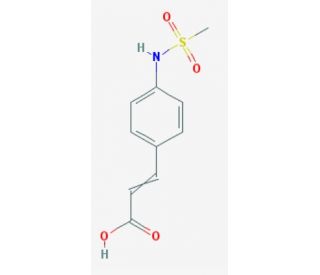 3-{4-[(methylsulfonyl)amino]phenyl}acrylic acid - chemical structure image
