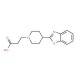 3-[4-(1,3-Benzoxazol-2-yl)piperidino]-propanoic acid (CAS 924869-04-5) - chemical structure image