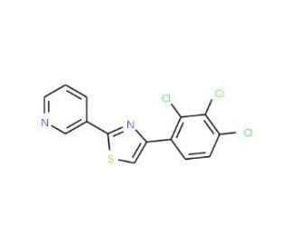 3-[4-(2,3,4-Trichloro-phenyl)-thiazol-2-yl]-pyridine - chemical structure image