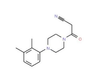 3-[4-(2,3-Dimethylphenyl)piperazin-1-yl]-3-oxopropanenitrile - chemical structure image