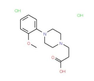 3-[4-(2-Methoxy-phenyl)-piperazin-1-yl]-propionic acid dihydrochloride - chemical structure image