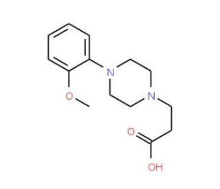 3-[4-(2-Methoxy-phenyl)-piperazin-1-yl]-propionic acid - chemical structure image