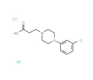 3-[4-(3-Chloro-phenyl)-piperazin-1-yl]-propionic acid dihydrochloride - chemical structure image