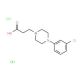 3-[4-(3-Chloro-phenyl)-piperazin-1-yl]-propionic acid dihydrochloride - chemical structure image