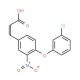 3-[4-(3-Chlorophenoxy)-3-nitrophenyl]acrylic acid - chemical structure image