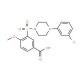 3-{[4-(3-chlorophenyl)piperazin-1-yl]sulfonyl}-4-methoxybenzoic acid - chemical structure image