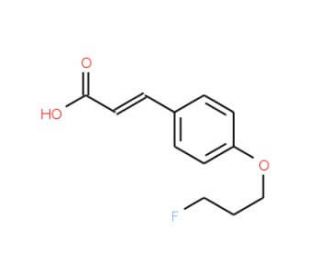3-[4-(3-Fluoropropoxy)phenyl]acrylic acid - chemical structure image