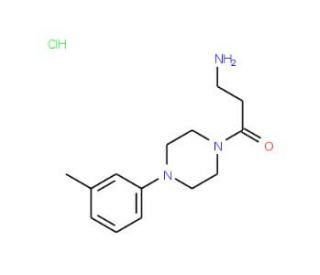 3-[4-(3-methylphenyl)piperazin-1-yl]-3-oxopropan-1-amine hydrochloride - chemical structure image