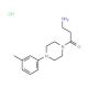 3-[4-(3-methylphenyl)piperazin-1-yl]-3-oxopropan-1-amine hydrochloride - chemical structure image