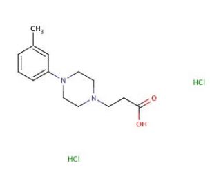 3-[4-(3-methylphenyl)piperazin-1-yl]propanoic acid dihydrochloride - chemical structure image