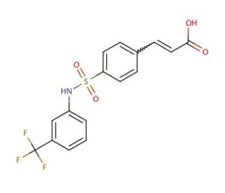3-[4-(3-Trifluoromethyl-phenylsulfamoyl)-phenyl]-acrylic acid - chemical structure image
