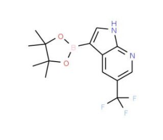 3-(4,4,5,5-Tetramethyl-1,3,2-dioxaborolan-2-yl)-5-(trifluoromethyl)-1H-pyrrolo[2,3-b]pyridine (CAS 1198094-97-1) - chemical s