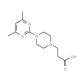 3-[4-(4,6-Dimethyl-pyrimidin-2-yl)-piperazin-1-yl]-propionic acid - chemical structure image