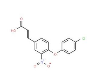 3-[4-(4-Chlorophenoxy)-3-nitrophenyl]acrylic acid - chemical structure image