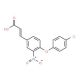 3-[4-(4-Chlorophenoxy)-3-nitrophenyl]acrylic acid - chemical structure image