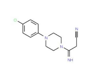 3-[4-(4-Chlorophenyl)piperazino]-3-iminopropanenitrile - chemical structure image