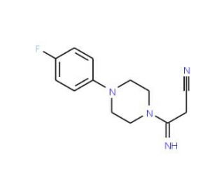 3-[4-(4-Fluorophenyl)piperazin-1-yl]-3-iminopropionitrile - chemical structure image
