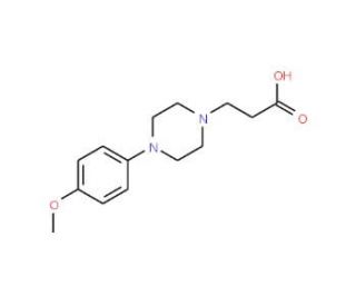 3-[4-(4-Methoxy-phenyl)-piperazin-1-yl]-propionic acid - chemical structure image