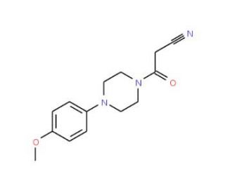 3-[4-(4-Methoxyphenyl)piperazin-1-yl]-3-oxopropanenitrile - chemical structure image