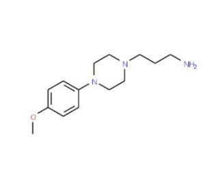 3-[4-(4-methoxyphenyl)piperazin-1-yl]propan-1-amine (CAS 40255-50-3) - chemical structure image