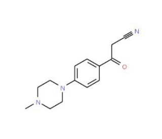 3-[4-(4-Methylpiperazino)phenyl]-3-oxopropanenitrile - chemical structure image