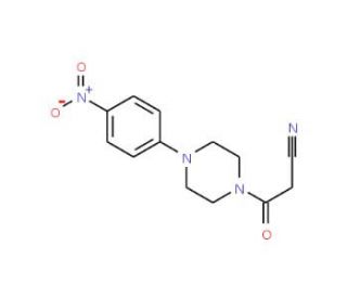 3-[4-(4-nitrophenyl)piperazin-1-yl]-3-oxopropanenitrile (CAS 122648-74-2) - chemical structure image