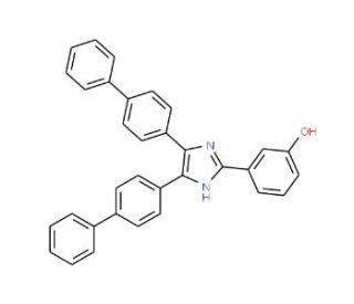 3-(4,5-Bis-biphenyl-4-yl-1H-imidazol-2-yl)-phenol - chemical structure image