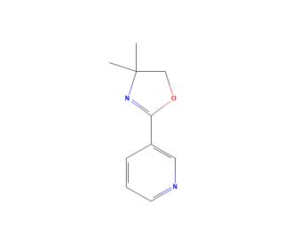3-(4,5-Dihydro-4,4-dimethyl-1,3-oxazol-2-yl)pyridine (CAS 68981-86-2) - chemical structure image