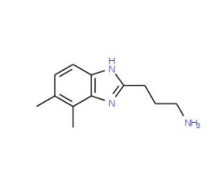 3-(4,5-Dimethyl-1H-benzimidazol-2-yl)-propan-1-amine (CAS 933719-67-6) - chemical structure image