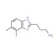 3-(4,5-Dimethyl-1H-benzimidazol-2-yl)-propan-1-amine (CAS 933719-67-6) - chemical structure image