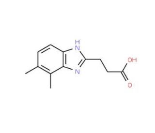 3-(4,5-Dimethyl-1H-benzimidazol-2-yl)-propanoic acid - chemical structure image