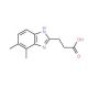 3-(4,5-Dimethyl-1H-benzimidazol-2-yl)-propanoic acid - chemical structure image