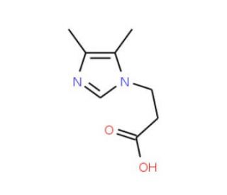 3-(4,5-Dimethyl-1H-imidazol-1-yl)propanoic acid - chemical structure image