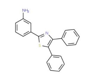 3-(4,5-Diphenyl-thiazol-2-yl)-phenylamine - chemical structure image