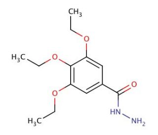 3,4,5-triethoxybenzohydrazide (CAS 379254-36-1) - chemical structure image