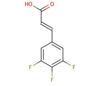3,4,5-Trifluorocinnamic acid (CAS 152152-19-7) - chemical structure image