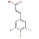 3,4,5-Trifluorocinnamic acid (CAS 152152-19-7) - chemical structure image