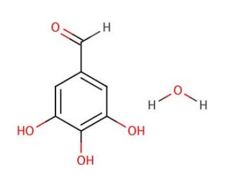 3,4,5-Trihydroxybenzaldehyde monohydrate (CAS 207742-88-9) - chemical structure image