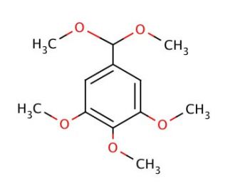 3,4,5-Trimethoxybenzaldehyde dimethyl acetal (CAS 59276-37-8) - chemical structure image