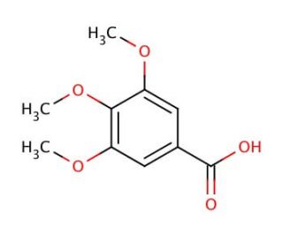 3,4,5-Trimethoxybenzoic acid (CAS 118-41-2) - chemical structure image
