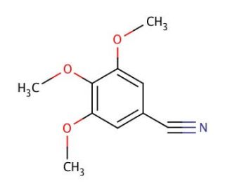 3,4,5-Trimethoxybenzonitrile (CAS 1885-35-4) - chemical structure image