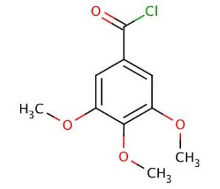 3,4,5-Trimethoxybenzoyl chloride (CAS 4521-61-3) - chemical structure image