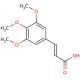 3,4,5-Trimethoxycinnamic acid (CAS 90-50-6) - chemical structure image