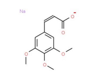 3,4,5-Trimethoxycinnamic Acid Sodium Salt (CAS 127427-04-7) - chemical structure image